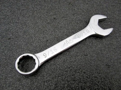 Vintage MAC Tools 9/16" Stubby Combination Wrench CS182 Made in USA - Image 1 of 4