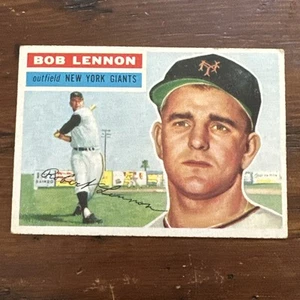 1956 Topps # 104 Bob Lennon Gray Back - EX+ - New York Giants - Bild 1 von 2