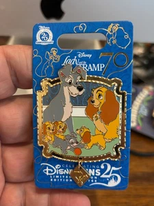 Prendedor Disney Dama y El Vagabundo 70 Aniversario - Cachorros - Imagen 1 de 1
