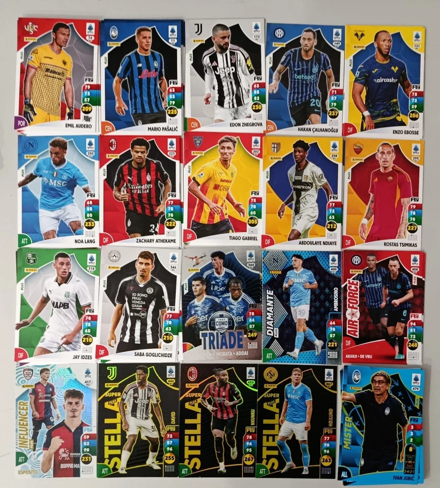 PANINI CALCIATORI ADRENALYN 2025-26 2026 SET COMPLETO 93 CARD PLUS BIS MISTER - Immagine 1 di 1
