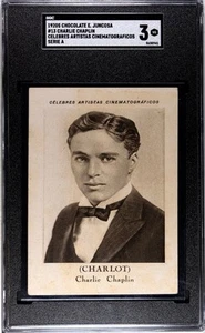 1920s Chocolate E Juncosa Film Stars Serie A Charlie Chaplin #13 PSA 3 - Picture 1 of 2