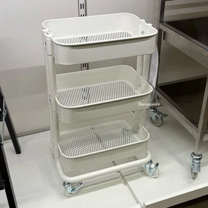 IKEA RÅSKOG Utility Cart – White Rolling Storage, 11”x15”x24” – BRAND NEW - Picture 1 of 3
