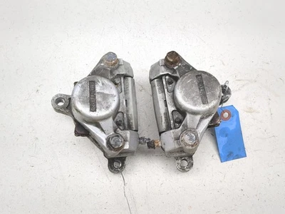 81-97 Yamaha Virago XV750 Juego de pinzas de freno delanteras delanteras izquierda y derecha parada Foto 1 de 4