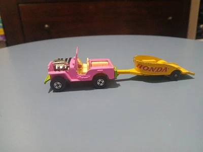 M61-MATCHBOX SUPERFAST JEEP HOT ROD WITH TRAILER - Image 1 of 4