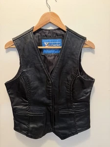 Xelement Damen geflochtene Leder Motorrad - Biker Weste L - Bild 1 von 11