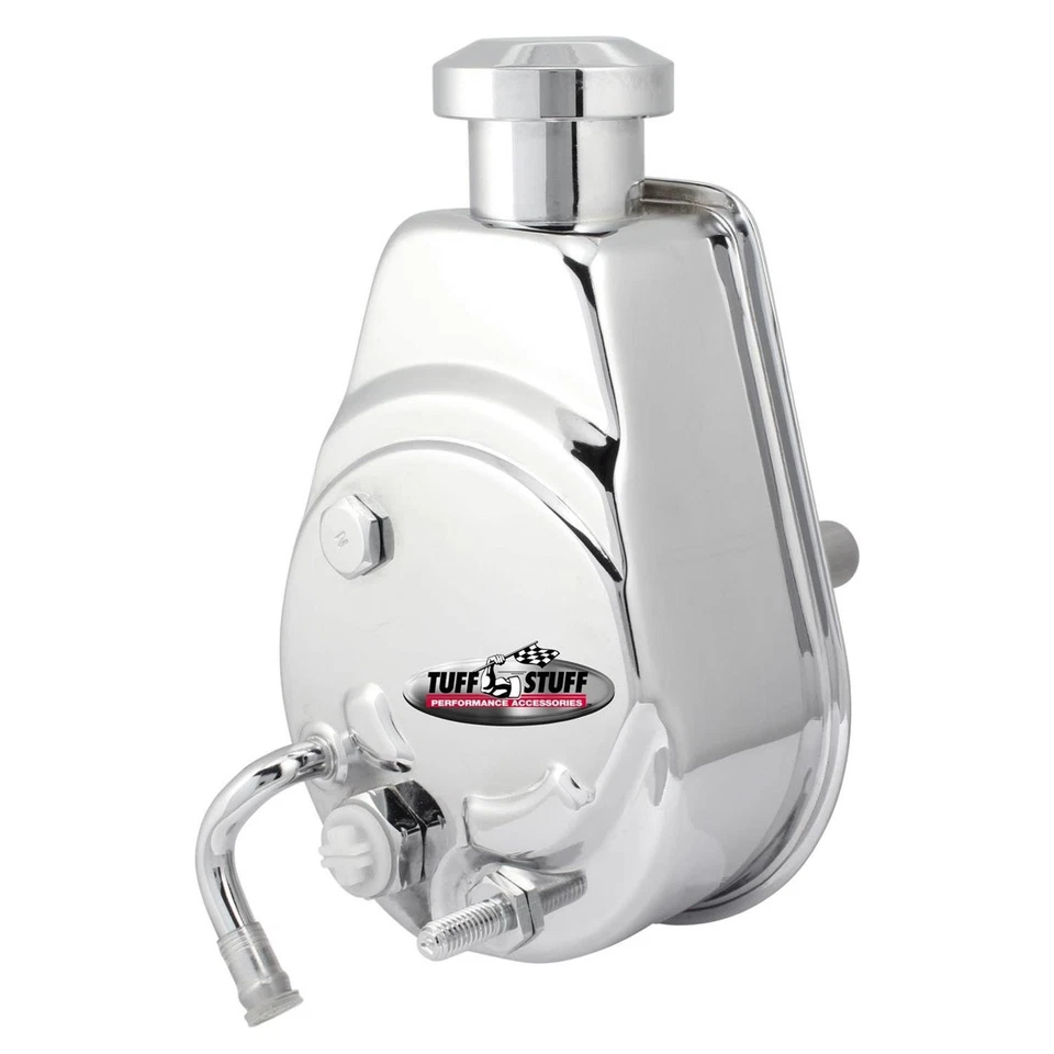 Bomba de dirección asistida Tuff Stuff 6182A GM, estilo Saginaw, cromada Foto 1 de 4