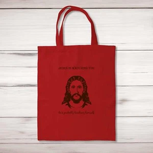 Jesus Is Watching You Tote Bag - Picture 1 of 4
