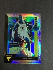F155,527 2020-21 Panini Flux #69 CARIS LeVERT PACERS SILVER PRIZM