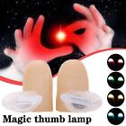 2X Magic Light Up Thumbs Fingers Multi-Coloured Flashing Trick Appearing E1 V3y9