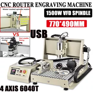 Router Engraver 1.5KW USB 4Axis CNC 6040 Engraving Drilling Milling Machine AU - Picture 1 of 11