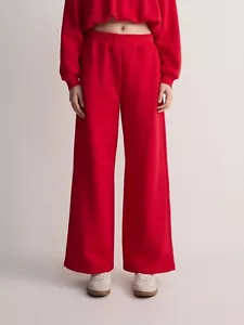 COTTON ON Women Classic Fleece Wide Leg Sweatpant Red Petite Small A000463 - Picture 1 of 1
