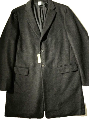 New JIL SANDER Collection Men Tailored Grey Cashmere Wool Coat sz 42 Italy  52 - Image 1 of 4