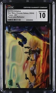 Star Wars Chrome Galaxy (2024) IG-11's Initiative /175 Aqua Lava Refractor - Picture 1 of 2