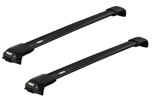Thule Roof Rack Edge Raised Rail WingBar Edge Black for SAAB 9-3 SportComb... - Picture 1 of 6
