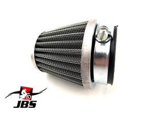 KAWASAKI AE80 81-83 JBS PERFORMANCE HI FLOW 35mm CHROME POD AIR FILTER - Picture 1 of 2