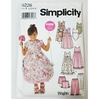 Simplicity Sewing Pattern 5226 girls dress slip top shorts pants size 3-8 uncut