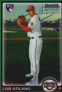 2010 Bowman Chrome Refractor #213 Luis Atilano NATIONALS  R40053 - NM-MT