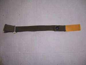 New chin strap for Flight Helmet genuine US OD green & yellow - Picture 1 of 4