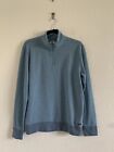 Faherty  Quarter Zip Sweater With Straight Fit In Blue -Men's Size S