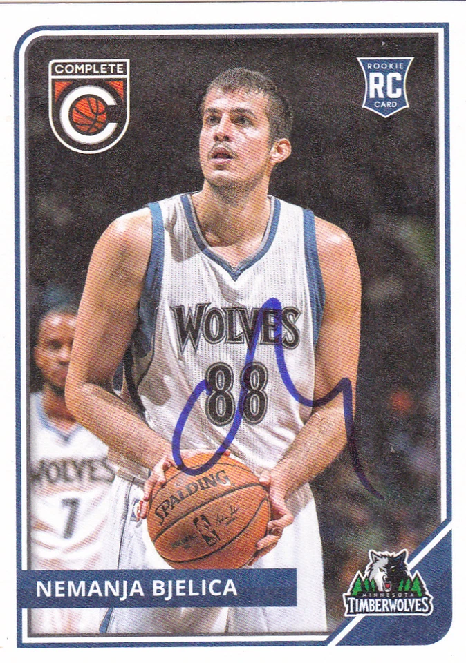 NEMANJA BJELICA MINNESOTA TIMBERWOLVES SIGNED CARD WARRIORS MIAMI HEAT KINGS - Image 1 of 1