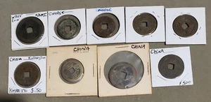 Low of 9 Unidentified Ancient Chinese Coin - Picture 1 of 1