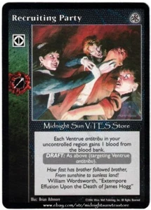 Recruiting Party Third Edition V:TES VTES Vampire CCG - Picture 1 of 1