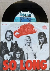 VERY RARE ABBA DENMARK SINGLE SO LONG / I'VE BEEN WAITING FOR YOU - UNIQUE PS - Picture 1 of 6