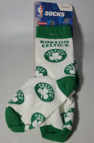 NBA Boston Celtics Socks Size Toddler (3-8) 1 Pair NEW Cover