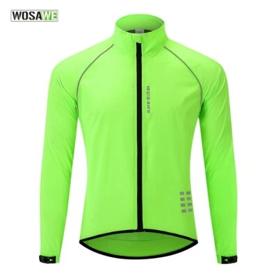 Chaqueta de ciclismo reflectante ultraligera Camisetas a prueba de viento Chaquetas de bicicleta de montaña MTB Foto 1 de 4