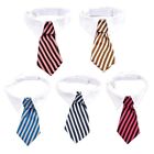 Stripe Print Tie for Dogs Cat Grooming Accessories Small Adjustable