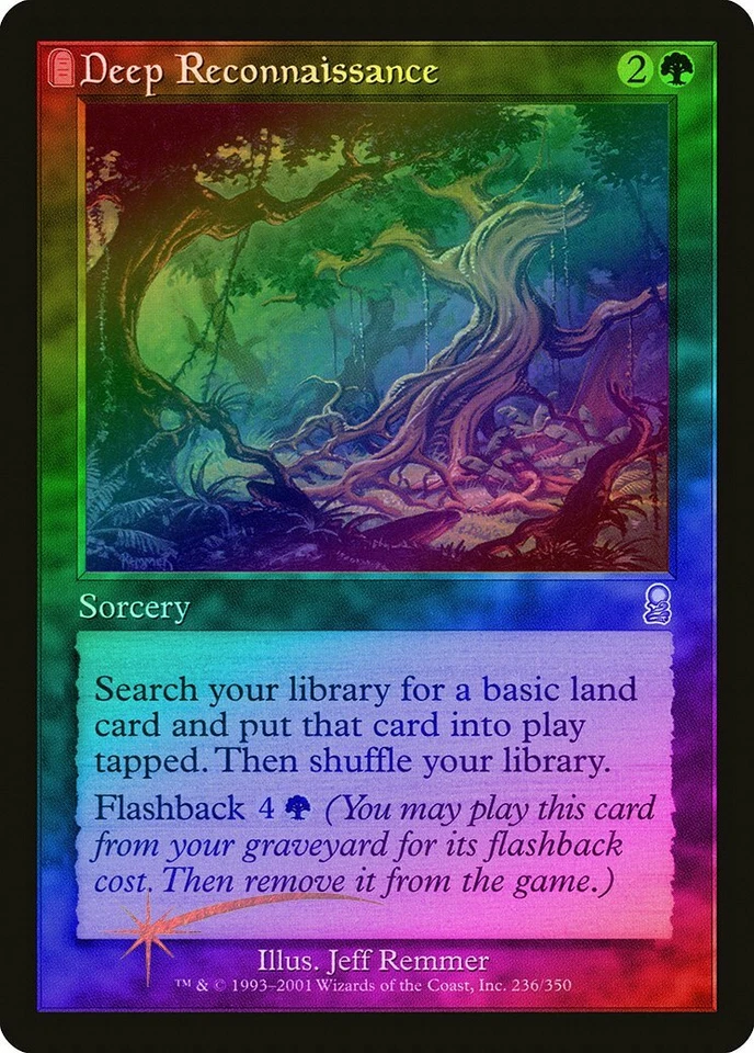 Deep Reconnaissance FOIL Odyssey HEAVILY PLD Green Uncommon MAGIC CARD ABUGames - Image 1 of 1