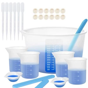 Silicone Measuring Cups For Resin Resin Supplies With 600&100ml Silicone Cups - Picture 1 of 7