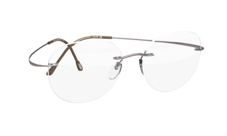 Gafas SILHOUETTE 5515 CN 7110 marco plateado con lentes AR de policarbonato, UV Foto 1 de 1