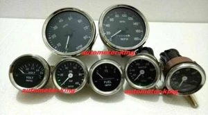Smiths Kit 52mm Oil Temp Oil Bar Fuel Volt Gauge mph 100 mm Speedo Tacho Replica - Picture 1 of 4