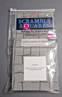 SCRAMBLE SQUARES WORLDS MOST CHALLENGING PUZZLE-NORTH AMERICAN BIRDS - Image 1 of 2