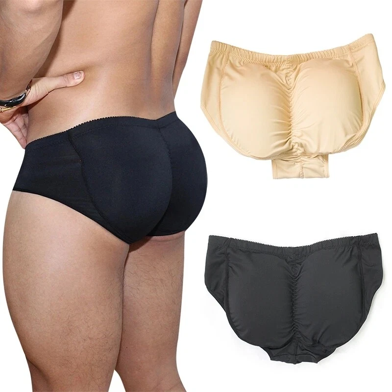 Men Padded Butt Lifter Hip Enhancer Body Shaper Shorts Fake Ass Underwear Briefs - Image 1 of 4
