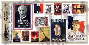 Diorama Accessory - 1/35 Vichy France Propaganda Posters, Various Sizes - WW2 - Picture 1 of 3