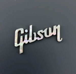2.0 mm Thickness Gibson Guitar Logo Inlay Mother Of Peal