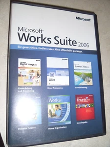 Microsoft Works Suite 2006 Computer Software mit Product Key 5 Disc Money Word - Bild 1 von 5