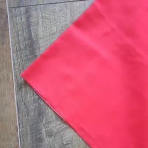 Vintage 2+ Yards Solid Color Fabric 44" X 84" Cotton Red Sewing Quilting - Picture 1 of 2