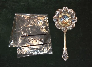 Schönes Wallace Grand Barock Muster Sterlingsilber Teesieb 7 3/8 x 3 3/8 - Bild 1 von 15