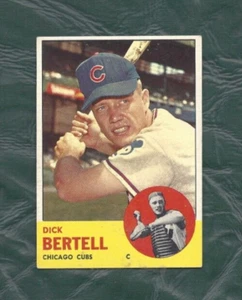 Tarjeta de béisbol 1963 Topps #287 Dick Bertell Chicago Cubs excelente - Imagen 1 de 2