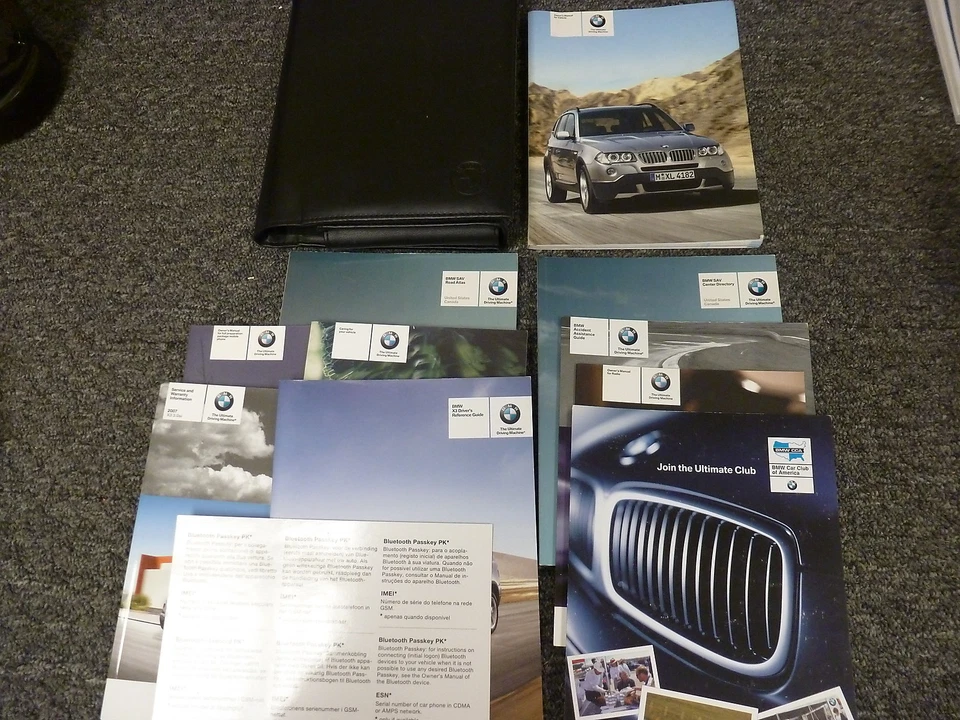 BMW Modelo X3 2007 SUV de lujo manual del propietario guía del usuario libro 3,0si Foto 1 de 1