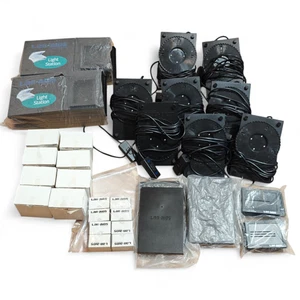 Lab-Aids Light Stations Set of 8 Bases Bulbs Transformers Walls Frames & Covers - Picture 1 of 10