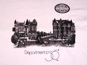 RARA T-shirt promozionale vintage Dept 56 XL villaggio di Natale vittoriano Dickens USA - Foto 1 di 12