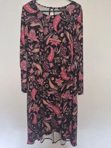 Kaleidoscope Paisley Dress Multi-Patterned Stretch, Size 16 - Picture 1 of 8
