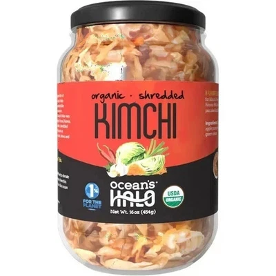 OCEAN 'S HALO Ocean's halo organic Kimchi, shelf Stable, 16 oz FRESH.