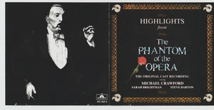 Used CD -Highlights from The Phantom of the Opera - Original Cast 1990 FREE SH - Picture 1 of 3