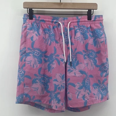 Новый с Ярлыками Surf Cuz плавки розовый синий моря черепахи сжатия шорты мужские средний - Изображение 1 из 4
