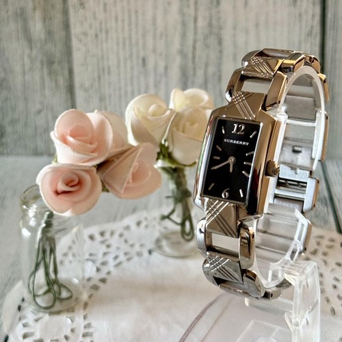 Orologio Burberry BU4210 Quadrato Raro Batteria Originale Funzionante